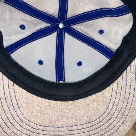 Snapple Blue Gray Wool 43% Snapback Adjustable Hat OSFM - Picture 10 of 11